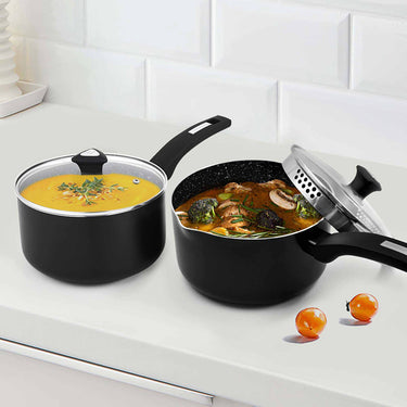 2 Piece Aluminium Saucepan Set